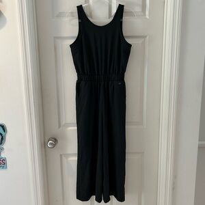 CALIA Black Wide Leg Overlap Jumpsuit
